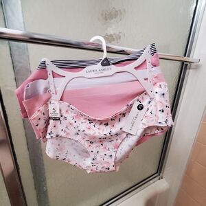 NWT Laura Ashley No Show, Supersoft, Multicolored Panties. 5Pk; $45
